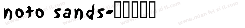 noto sands字体转换
